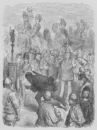 Actos de Fuerza y Destreza en el Derby de Gustave after Dore